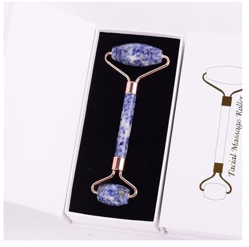Jade Roller Gua Sha Set Schabbrett Grüner Stein Augenmassage Gesicht Lift Körper Slim Lift Hautpflege Werkzeuge (Typ e)