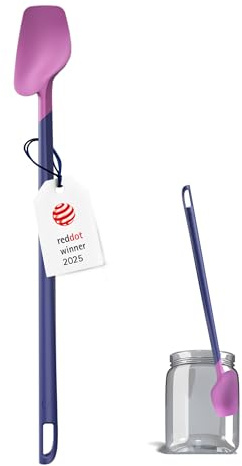 SIOUX Restelöffel Tenya, Premium Silikon, BPA-frei, Flexibel Spülmaschinenfest, Lila-Blau, 1 Stück