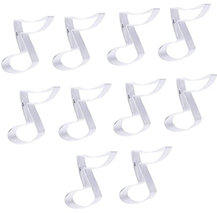 COLLBATH Pcs Stainless Steel Cookie Molds Musical Note Shape Jigsaw Puzzles for Fondant Baking