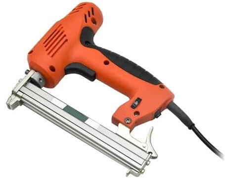 Grapadora neumática, Grapadora neumática para tapi Pistola de grapas de clavos eléctricos, pistola de clavos ajustable de 1022 yardas, herramienta de carpintería, pistola de clavos, grapas eléctricas,
