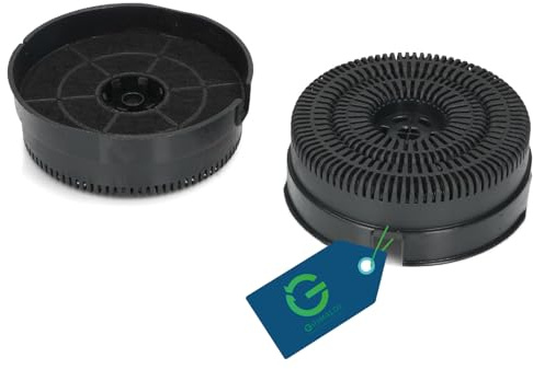 G GRIMALDI Filtro Carbone per Cappa Aspirante, Kit 2 Pezzi FC62 Type 58, Compatibile con Elica CFC0038000, Indesit, Smeg, Samsung, Whirlpool