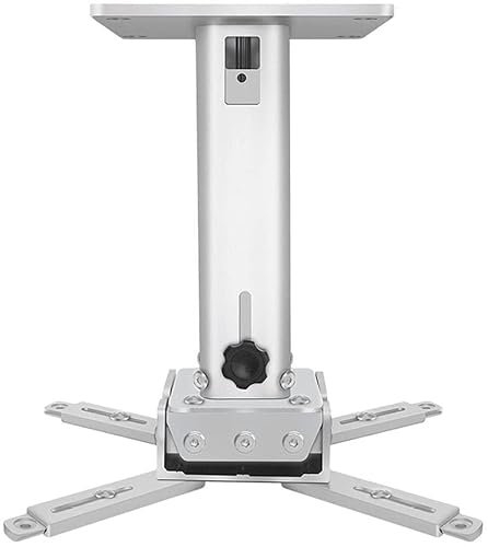 CWCQGH Projector Stand Projector Mount Projector Bracket Retractable Multifunctional Ceiling Projector Stand Aluminum Alloy Bracket for Office, Home, Stage Or Studio,White