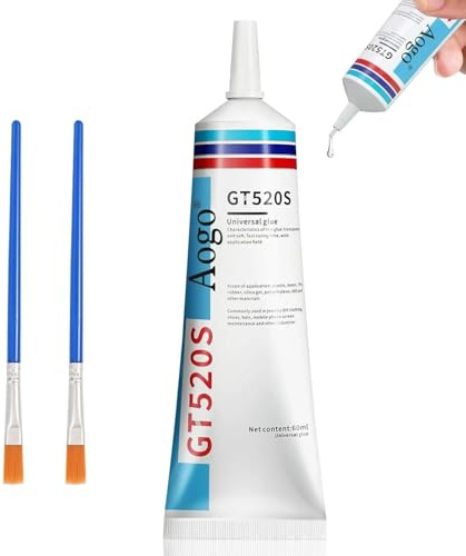 BUDOCI Lederkleber, 60ml Transparenter Leder Kleber Reparatur Sofa, PU Lede, Jacke, Autositze, Geldbörse und Andere Lederarbeiten