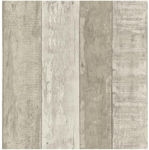 Full Roll - Rustic Wood Natural Wallpaper - Contemporary Versatile Sophisticated Plank - 10.05m x 53cm Roll - Feature Statement Wall - Dining Room Living Room Bedroom Kids Room