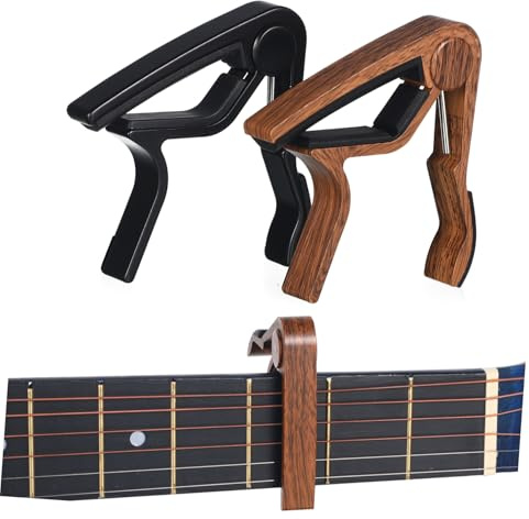 BESPORTBLE 2stücke Kapodaster Für Akustikgitarre Aus Holz Ersatz-capos Gitarrenklemme Zubehör Für Gitarre Und Ukulele Präzise Passform Ergonomische Bedienung