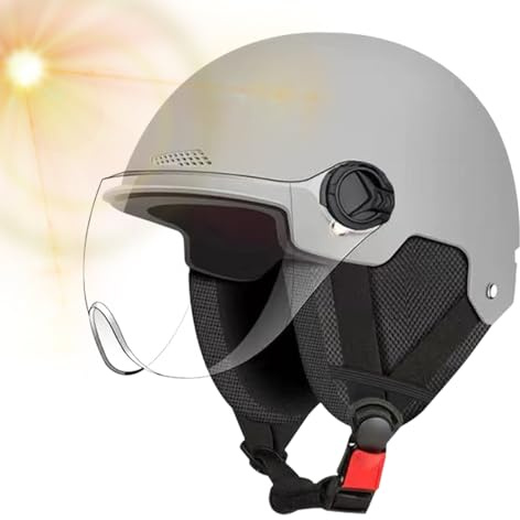 GTFYUDGH Casco per bicicletta elettrica, casco da skate, con protezione 'udito e traspirabilità, per adulti, ciclismo, skateboard, donne e uomini