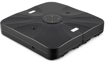 COSTWAY Base per Ombrellone 210 kg, Supporto per Ombrellone | Base Quadrata Riempibile con Acqua e Sabbia, Portatile per Giardino