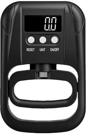 Digital Grip Strength Tester - Handstyrkemätare, Elektronisk Greppkraftanalysator, Justerbar Konditionsstyrketestenhet 265 Pund 120 Kg Kapacitet, Bärbart Monitorverktyg