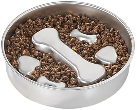 Anti-Glutonskål | Djurtillbehör i med livsmedelspussel | anti-droppskål djur | för berikning mot irritation, mental stimulering, hälsosam kost, valpar och hundar av alla