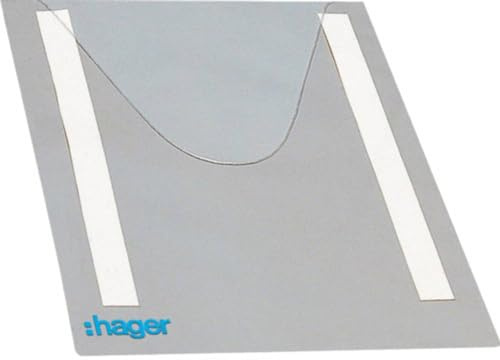 Hager FZ794 Plantasche DIN A 4 | Selbstklebende Schaltplantasche f6r Schaltschr4nke, robustes Design in A4-Format f6r technische Unterlagen