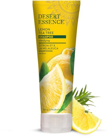 Desert Essence, ekologisk schampo, citronträd, 237 ml | Lyfter upp överflödig olja utan att väga trådar för en mjuk, studsig och hanterbar finish
