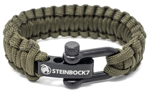 Steinbock7 Paracord Armband Herren Survival
