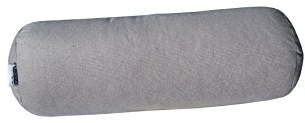 Natalia Spzoo Nackenrolle mit Bezug ideal als Sofakissen und Reisekissen (1008- Grau)