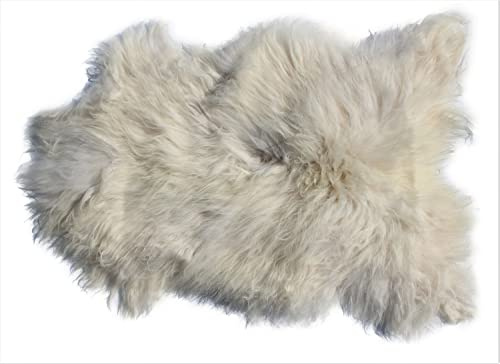 Home Collezione by Salvani Genuine Icelandic Sheepskin Rug Throw (Shade of White)