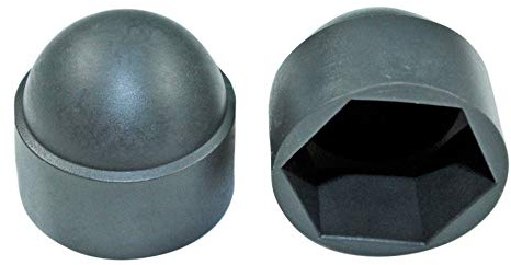 SN-TEC Sechskant Abdeckkappen Kunststoff, Größen Auswahl von M4 bis M16 (SW 7 bis SW 24), Farben Auswahl: schwarz/weiß/grau/anthrazit (25 Stück) (M10 / SW 17mm, Anthrazit)
