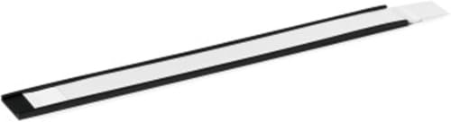 Durable Magnetetikett C-Profil 20 mm Etiketthållare, 50 st, träkol, 171358 | Inklusive insticksetiketter och transparent skyddsplast, fäster på metallhyllor och skåp, designas enkelt i Duraprint