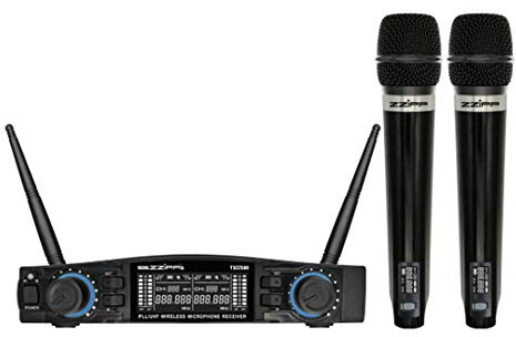 ZZIPP TXZZ580 Set radiomicrofono UHF 48 canali con 2 trasmettitori a gelato
