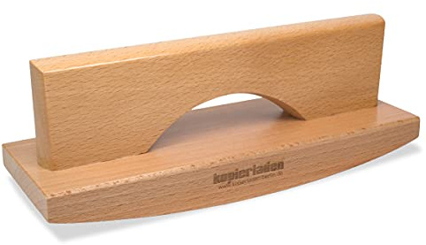 Wiegestempel 21 x 6 cm mit eigenem Texten, Logos oder Motiven personalisieren - Großer Abroll-Stempel aus Buchenholz selbst gestalten