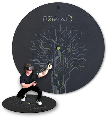 ProxiMat VR-matta – ® Metaverse Portal 42 tum – X-Large matta för virtuell verklighet – lek med båda fötterna på mattan