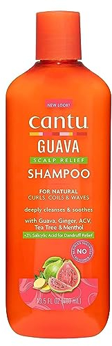Cantu - Champú Alivio del Cuero Cabelludo con Guayaba y Jengibre - 400 ml - Limpieza y Cuidado para el Cabello Delicado y Respetuoso