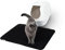 lionto Katzenstreumatte für Katzentoilette mit Anti-Rutsch-Beschichtung, 76x61x1,3 cm, Katzenklomatte wasserdicht & leicht zu reinigen, effektive Aufnahme von Katzenstreu im Bienenwabendesign, schwarz