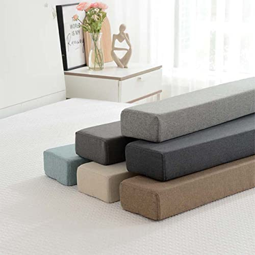 Monbaer Almohada de relleno de espacio de cama de tamaño personalizado, relleno de espuma para el cabecero, almohada larga para cerrar el espacio entre el colchón y el cabecero o la pared
