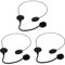 Lezevn Cuffia nera con microfono, accessorio per costume rockstar (3)