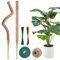 Monstera - 2 piezas de ayuda para enredaderas (120 cm, para plantas trepadoras, fibra de coco, ancho de 7 mm, plegable)
