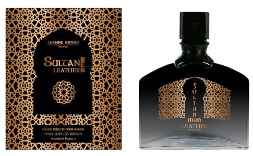 JEANNE ARTHES - Parfum Homme Sultan Men Leather - Eau de toilette - Flacon Vaporisateur 100 ml - Fabriqué en France à Grasse