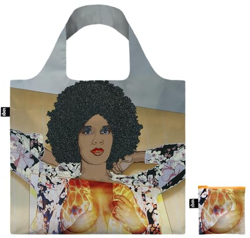 LOQI MICKALENE THHOMAS Portrait of Maya No. 10 Recycelte Tasche, mehrfarbig, Western, Mehrfarbig, L, Westlich