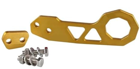 BMLGPGBCDW Gancio di Traino Ganci per Rimorchio di Traino Gancio di Traino Posteriore Universale in Lega di Alluminio Gancio per rimorchio(Oro)