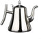 Kitchen Essential Théière en acier inoxydable avec poignée confortable et design facile à infusion Compatible induction Argenté 2 l