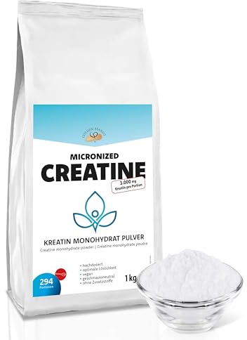 GOLDEN PEANUT Kreatin Monohydrat micronized Creatin Pulver ohne Zusätze 1kg
