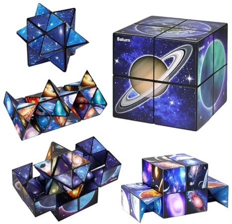Gioco Per Bambini 6-10 Anni Galassia Stellare Cubo Magico Infinito Cubo Magico Educativo Antistress Gioco di Relax Gioco Educativo cubi magici