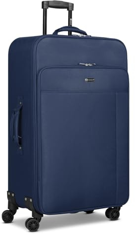 Check in CHECK.IN Koffer für Damen und Herren | großer XL Trolley 47 x 29 x 80 cm Polyester Material | Teleskopgriff & Doppelrolle| Sevilla 2.0 Serie