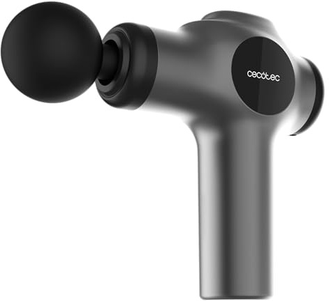 Cecotec Pistola Massaggio Muscolare con 4 Testine SkinCare Massage Gun. 99 Livelli Intensità, Design Leggero e Compatto, Uso Facile e Intuitivo, Caricatore Tipo C, Custodia Stoccaggio
