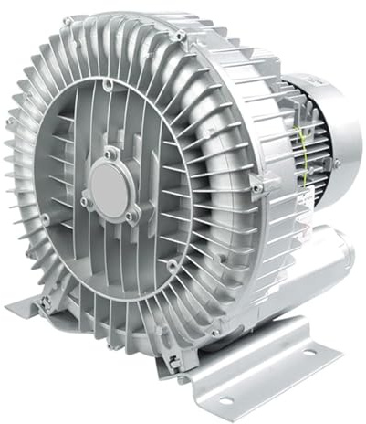 Soffiante Rigenerativo, Soffiante Ad Anello Vorticoso Monofase a Vortice Ad Alta Pressione a Canale Laterale,Pompa Aria Vortice, Pompa Per Vuoto, Aeratore Per Laghetti Ittici Uso Industriale