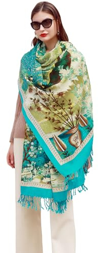 DANA XU Pashmina-Schals und Wickeltücher aus 100% Merinowolle, für Abendkleider, Hochzeit, weicher Poncho mit offener Vorderseite, Winter