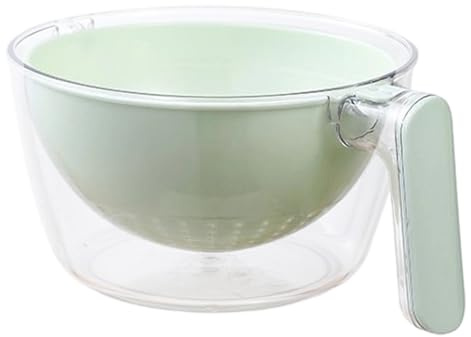 - Washing Bowl - Strainer Bowl | Multifunctional Washing Bowl with Strainer Rotating Fruit Cleaner Columns with Handle for Watermelon Salad - Food Mixture Cleaning Cooking Preparation