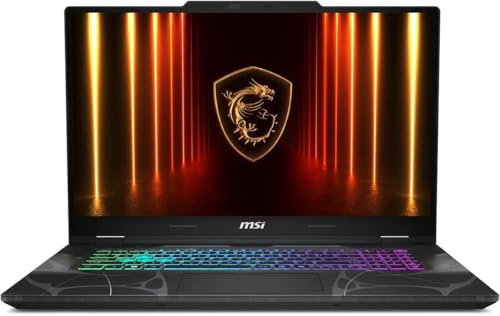 msi Cyborg 17 B2RWFKG Gaming Laptop 2025 17.3” FHD 1920x1080 Display IPS 144 hz Intel Core 7 240H NVIDIA GeForce RTX 5060 8GB GDDR7 64GB DDR5 2TB SSD Four-Zone RGB Backlit KB Wi-Fi 6E Windows 11 Pro