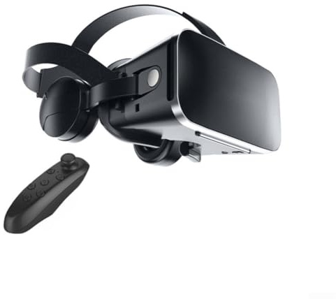 Cuffie VR per iOS e smartphone, esperienza 3D coinvolgente per giochi e film, portatile e leggero con controller