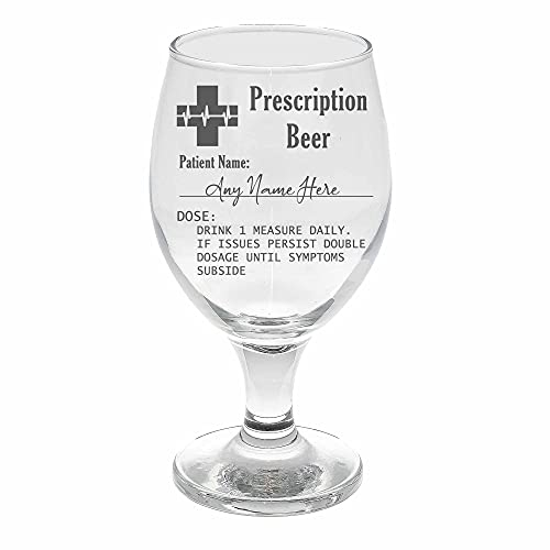 Always Looking Good Personalised Engraved Prescription Beer Glass Craft Beer Pint Glass Novelty Funny Birthday Gift - Any Name (Empty Glass, Snifter - Pint)