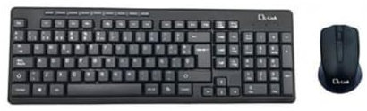 L-Link - Teclado y Raton Inalámbrico Negro | Teclado y Mouse Inalambrico Ergonómico | Compatible con Windows 11, Mac OS X y Linux | Teclado en Español | Conexión USB 2.0