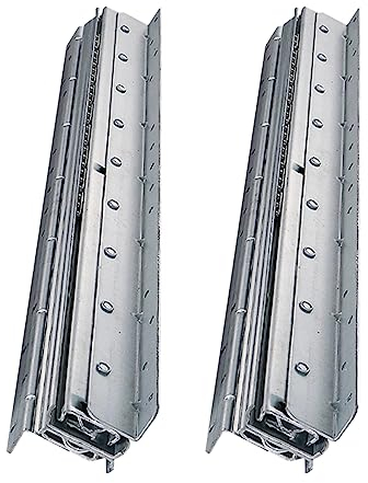 Schwerlastauszug 120 kg, Auszugsschienen Bodenmontage, 400 600 800 1000 mm, 3-teiliger Vollauszug, Kugellager, 1 Paar Teleskopschienen, Schubladenschienen ( Color : Silver , Size : 80-185cm/31.5-72.8i