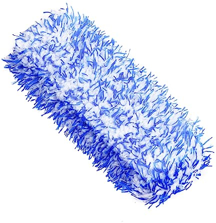 URAQT Felgenbürste Alufelgen, Premium Weich Ersatz Bürstenbezug für Eine Besonders Schonende Reinigung bis ins Felgentiefbett, Lange Profi Abnehmbar Auto Reinigung Felgenreinigungsbürste