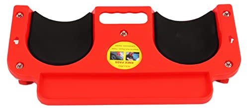 Akozon Chariot à Genou Roulant avec Genouillères Coulissantes, 5 Roulettes Pivotantes et Plateau à Outils de Réparation pour Plancher de Charpentier Mécanicien