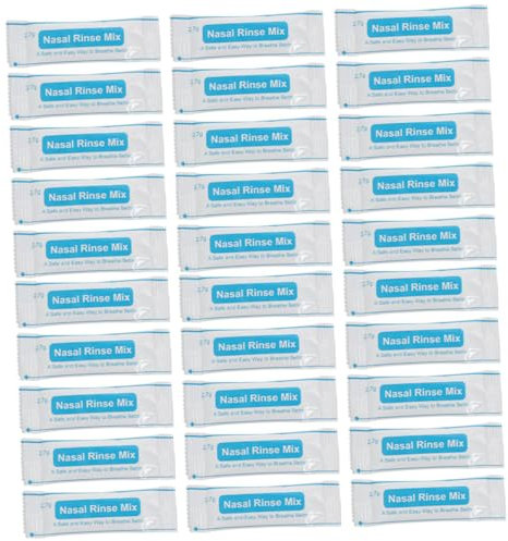 minkissy Paquetes De Sal Nasal De Limpieza y Protector De Cavidad Nasal 2,7 g x 80 Sobres Sal Fisiológica Sin De Disolución Rápida Uso Diario Hogar Viajes e Industria Personas Adultas y Niños