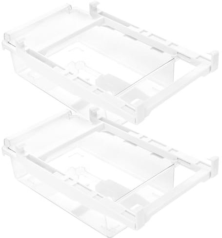 JIEHIN Organizador de nevera con cajón extraíble para frigorífico, 2 unidades