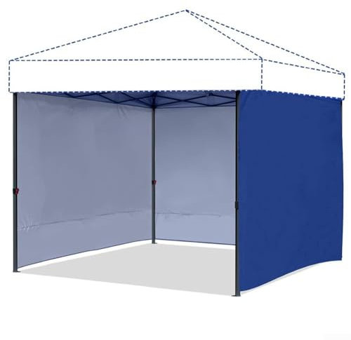Niceminiwall Zeltstoff-Seitenwand, für Pavillons mit geradem Bein, ohne Oberseite, für Sichtschutz, einfache Befestigung, für Pavillons, Zelt, wasserdichte Sonnenwand