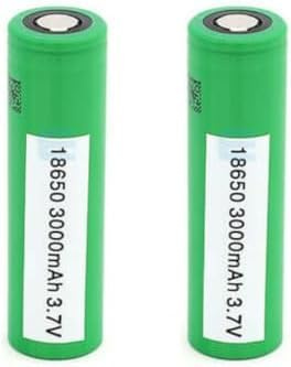 Batería Recargable Litio 18650 VTC6 3000mAh - 3.6V, Ideal para Cigarrillos Electrónicos, Herramientas Eléctricas, Controles Remotos, Lámparas De Bolsillo (Lote De 2)